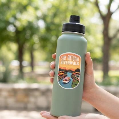 San Antonio Riverwalk Sticker – Texas Travel Souvenir, Waterproof Vinyl