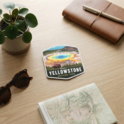 Yellowstone National Park Sticker - Waterproof Vinyl Travel Souvenir