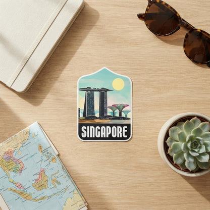 Travel Singapore Sticker – Funny Souvenir Waterproof Asia Vinyl Deco Stickers