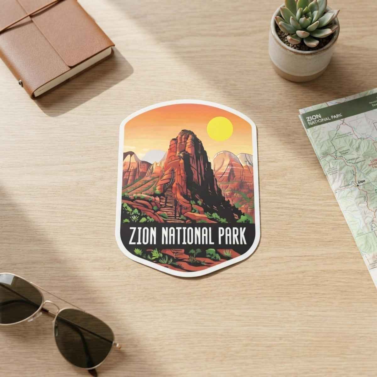 Angels Landing Zion National Park Sticker – Waterproof Vinyl Travel Souvenir