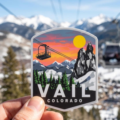 Vail Colorado Ski Lift Sticker – Waterproof Vinyl Travel Souvenir