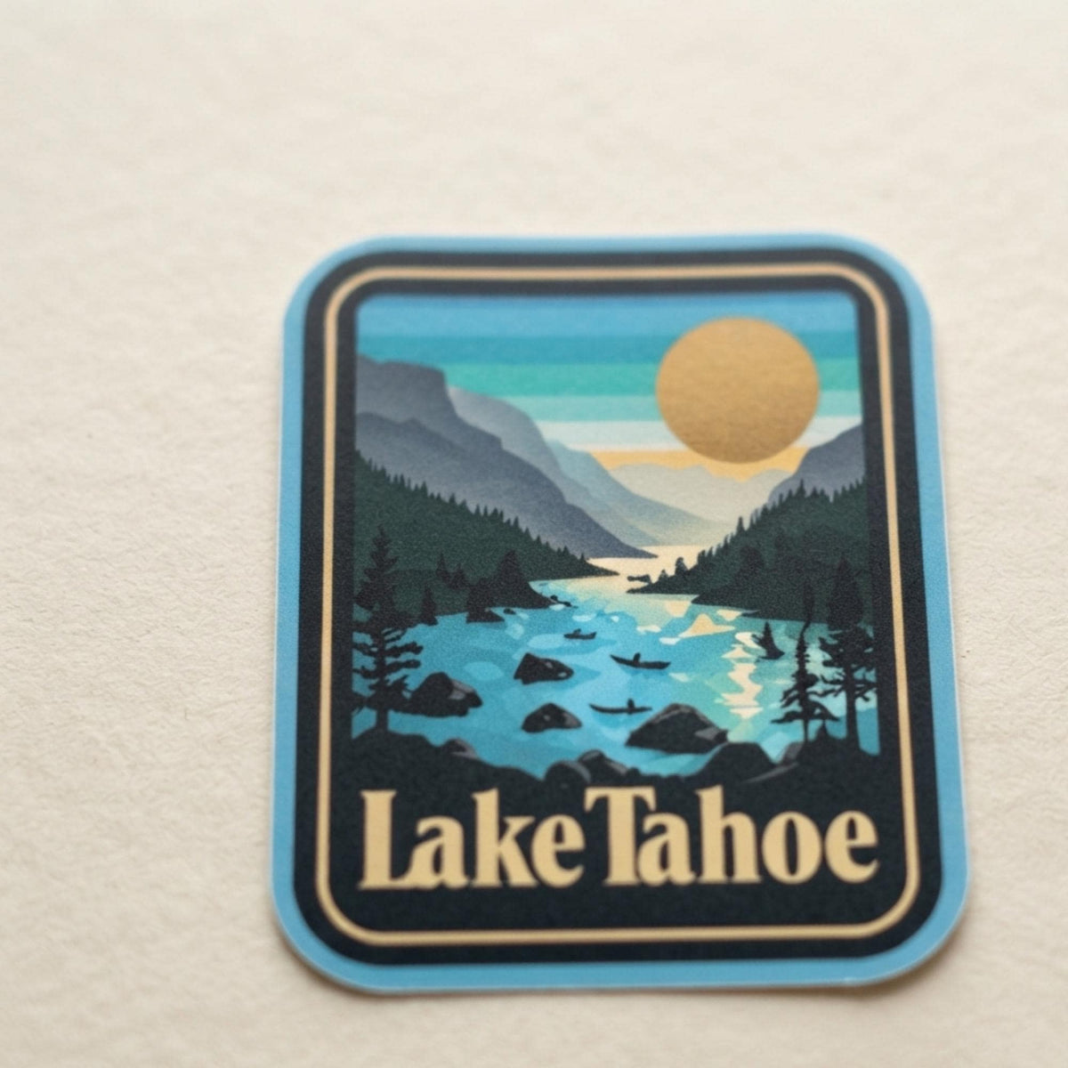 Lake Tahoe Vinyl Sticker – Travel Waterproof Souvenir Stickers Gift