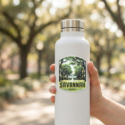 Savannah Travel Sticker – Waterproof Georgia Vinyl Souvenir Gift