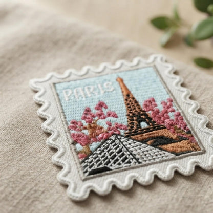 Paris Travel Patch – 2 X 2 Iron On Souvenir Eiffel Tower Louvre Pin Collector