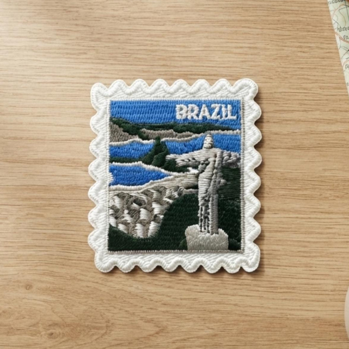 Brazil Travel Patch – Rio De Janeiro Passport Souvenir Patches 2 X 2