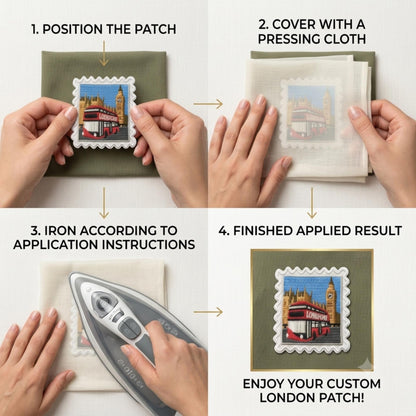 England London Patch – 2 X 2 Iron On Travel Souvenir World Wide Patches