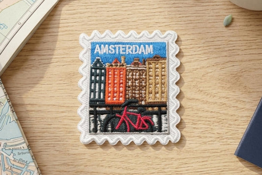 Travel Amsterdam Patch – 2 X 2 Iron On Biker Souvenir Patch Collector