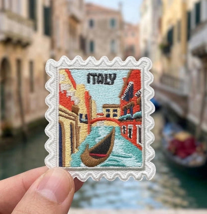 Venice Italy Iron On Patch – Embroidered Travel Souvenir 2 x 2 Patches