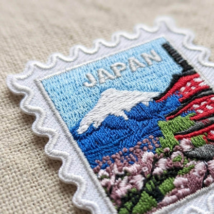 Japan Travel Patch – Mount Fuji Iron On Souvenir 2 X 2 Patches
