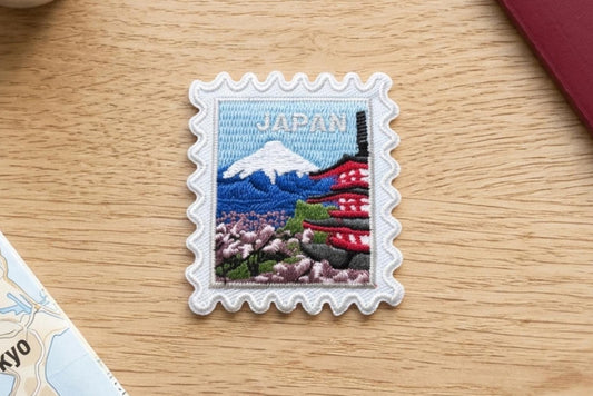 Japan Travel Patch – Mount Fuji Iron On Souvenir 2 X 2 Patches