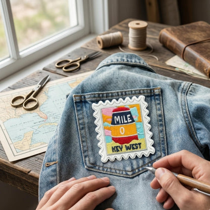Key West Travel Patch – Florida Outdoor Iron On Souvenir Pin Collector Gift