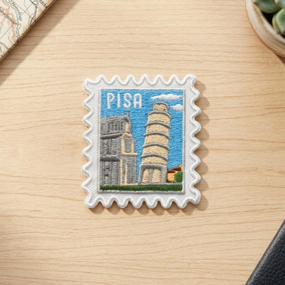 Pisa Italy Patch –Travel 2 X 2 Iron On Souvenir Wanderlust Appliques
