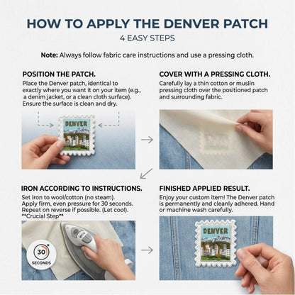 Denver Colorado Patch – Travel Iron On Souvenir Wanderlust Patches