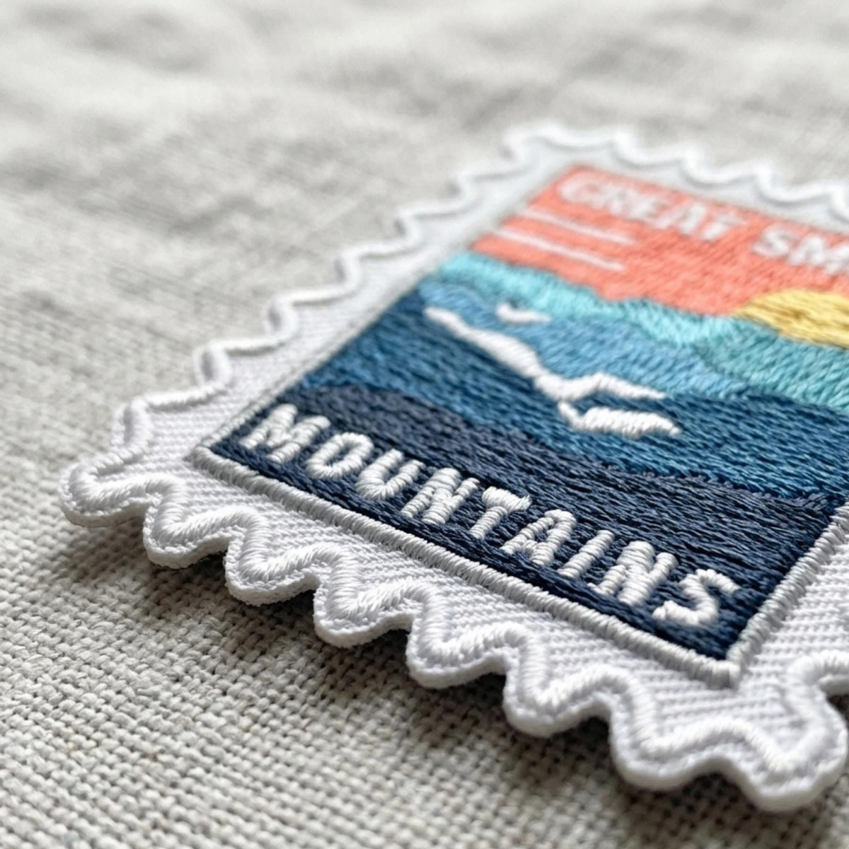 Great Smoky Mountains Travel Patch – National Park Outdoor Iron On Souvenir Gift