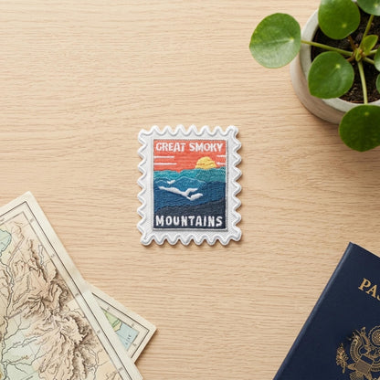 Great Smoky Mountains Travel Patch – National Park Outdoor Iron On Souvenir Gift