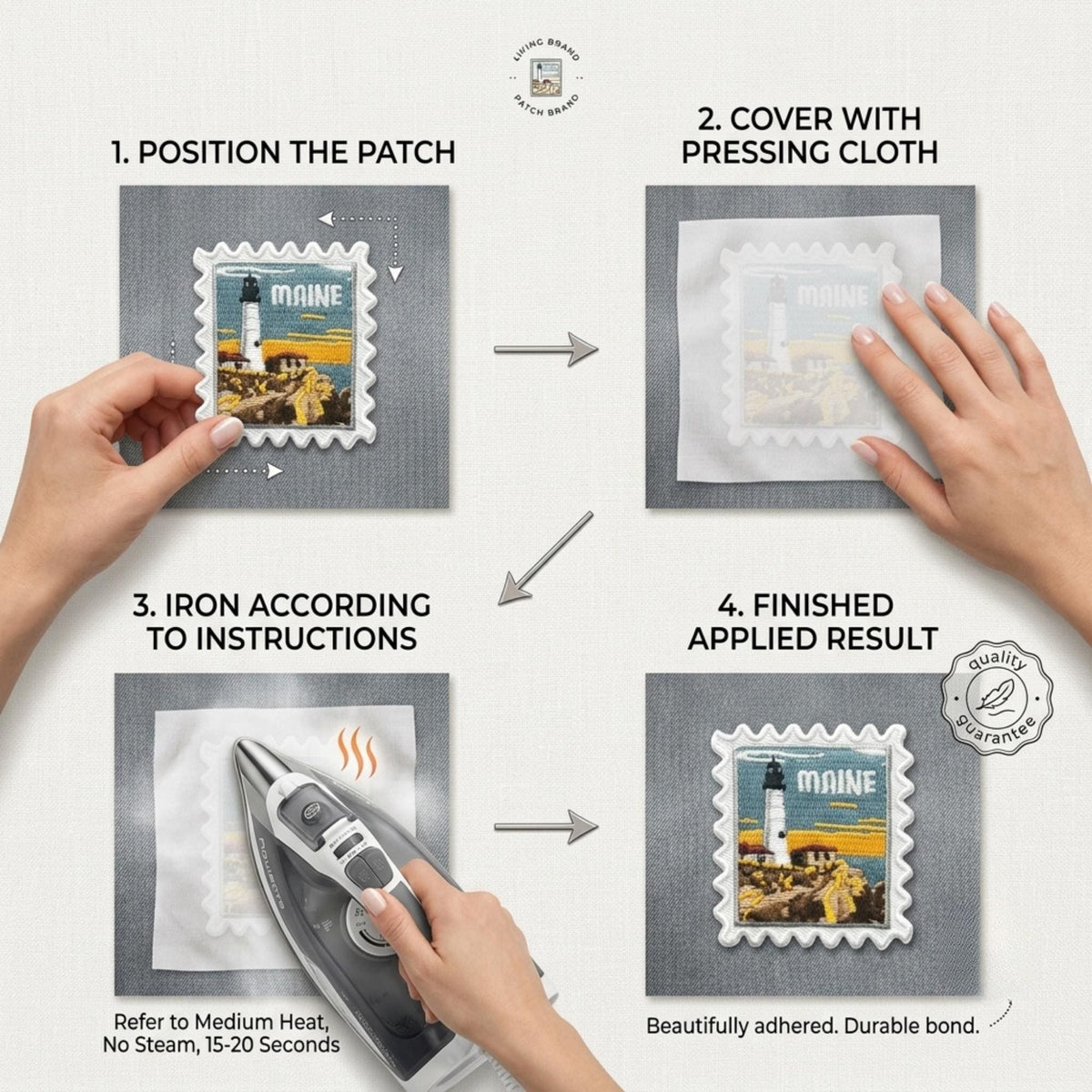 Maine Travel Patch – 2 X 2 Iron On Souvenir Acadia National Park Pin Collector