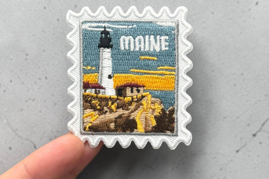 Maine Travel Patch – 2 X 2 Iron On Souvenir Acadia National Park Pin Collector