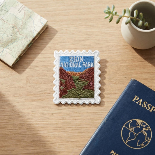 Zion National Park Patch – Travel Hiking Iron On Souvenir Angels Narrows Patches