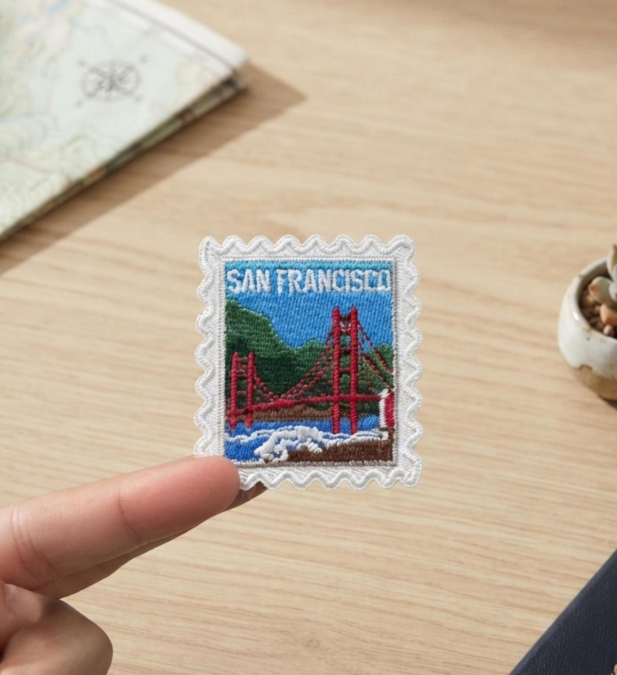 San Francisco Travel Patch – Golden Gate Iron On 2 X 2 Applique Gift