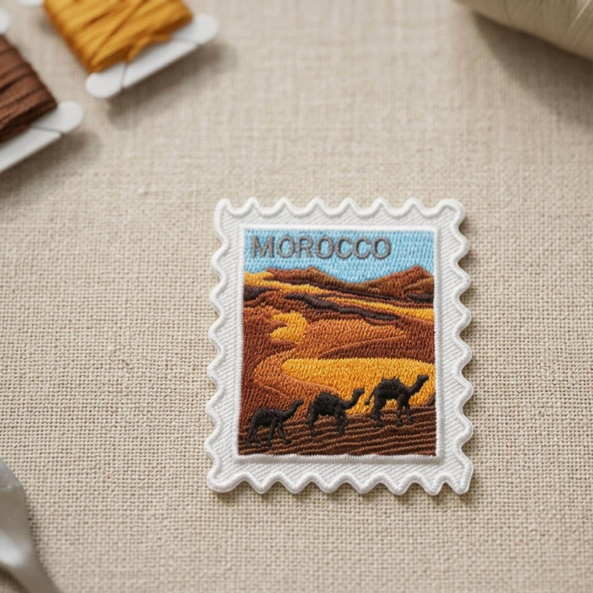 Travel Morocco Patch – 2 X 2 Iron On Souvenir Sahara Desert Pin Collector