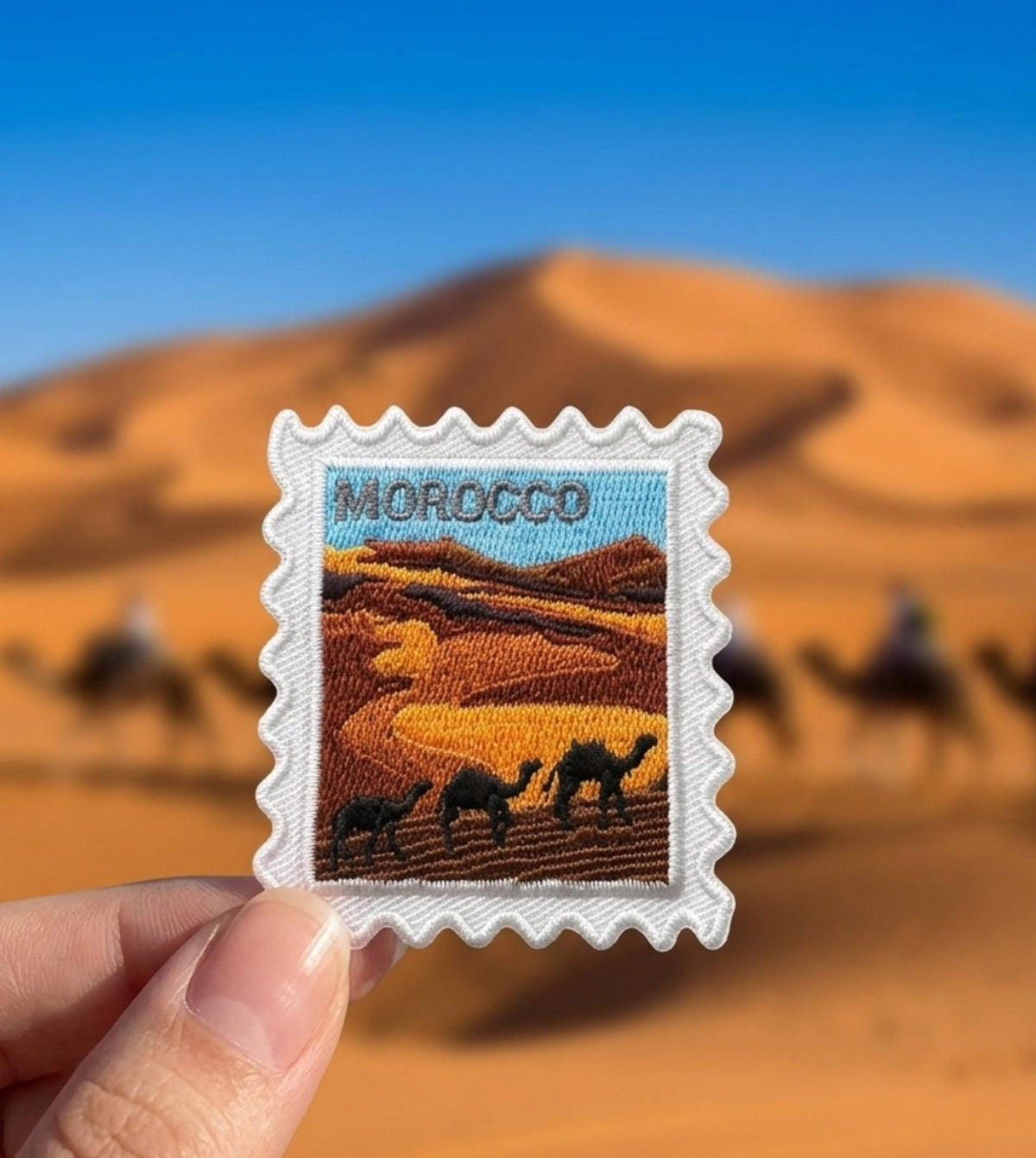 Travel Morocco Patch – 2 X 2 Iron On Souvenir Sahara Desert Pin Collector