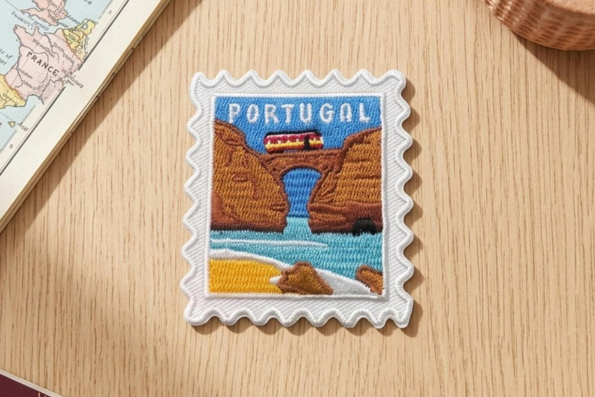 Portugal Travel Patch – Lisbon Beach Iron On Souvenir Pins Collector