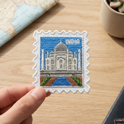 India Travel Patch – Wanderlust Taj Mahal Iron On Souvenir Collector Gift