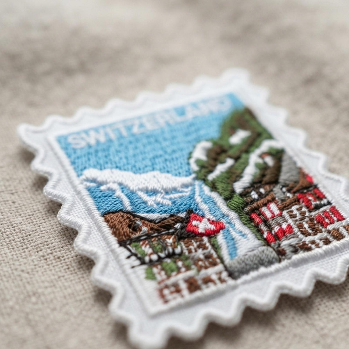 Travel Switzerland Patch – Mountain Hiking Iron On Souvenir Swiss Alps Pin Collector