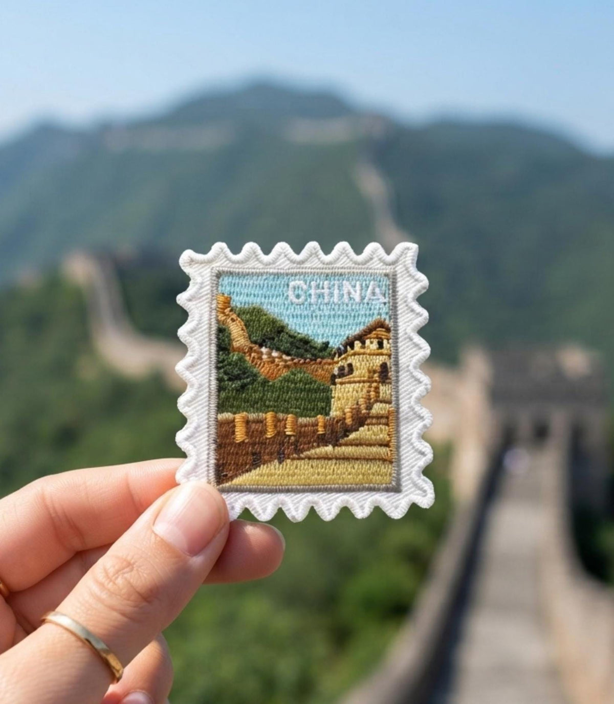 China Travel Patch – Outdoor Iron On Souvenir Great Wall Pins Gift