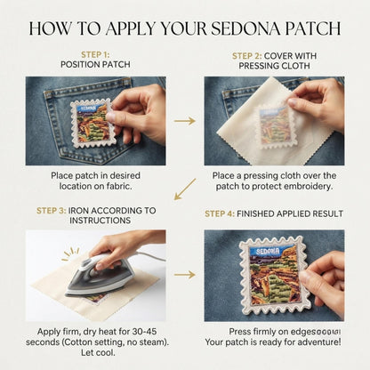Sedona Arizona Patch – Travel Iron On Souvenir Pin Collector Travel Accessories