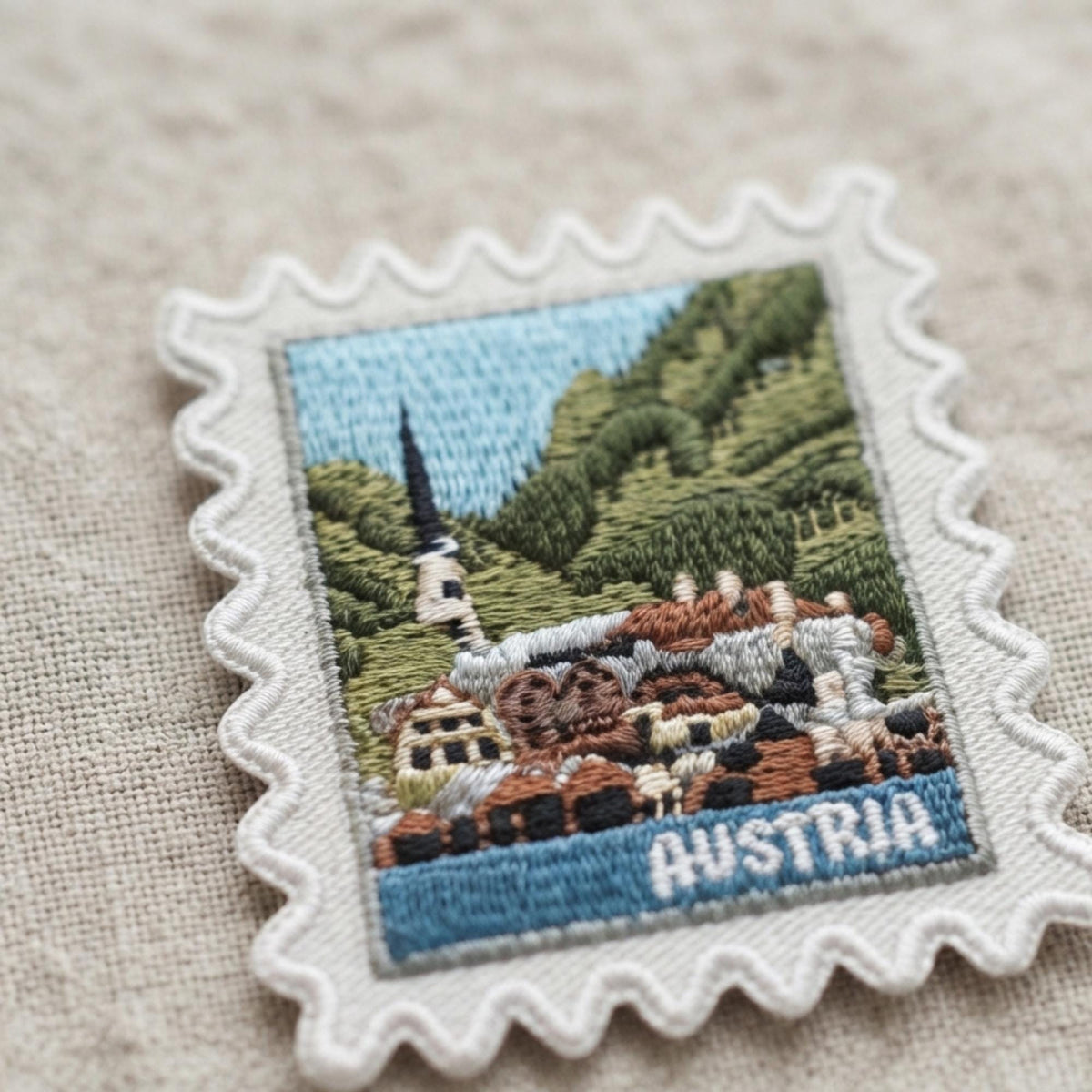 Austria Travel Patch – Europe 2 X 2 Iron On Souvenir Appliques For Travel Accessories
