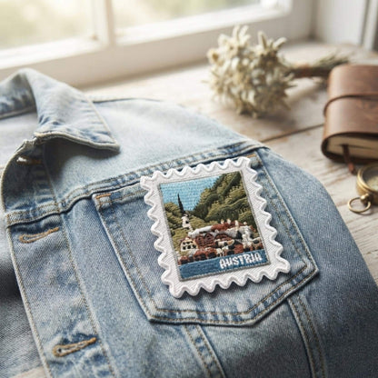 Austria Travel Patch – Europe 2 X 2 Iron On Souvenir Appliques For Travel Accessories