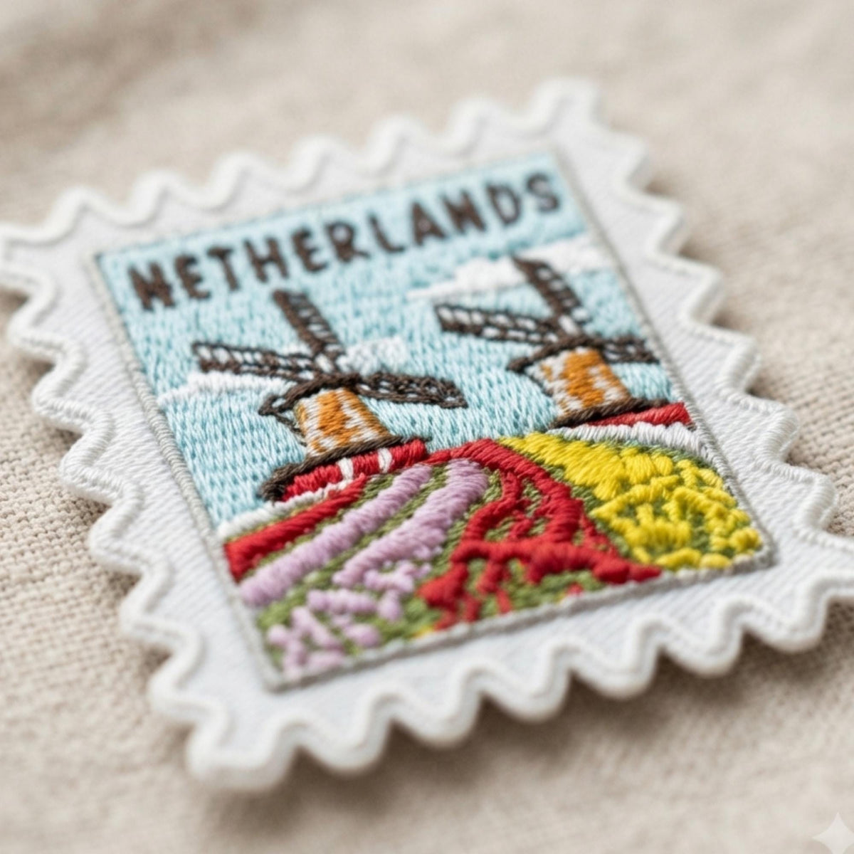 Travel Netherlands Patch – 2 X 2 Iron On Souvenir Europe Appliques