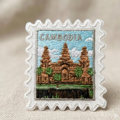 Cambodia Iron On Patch – 2 X 2 Iron Sew Stamp Asia Souvenir Collector