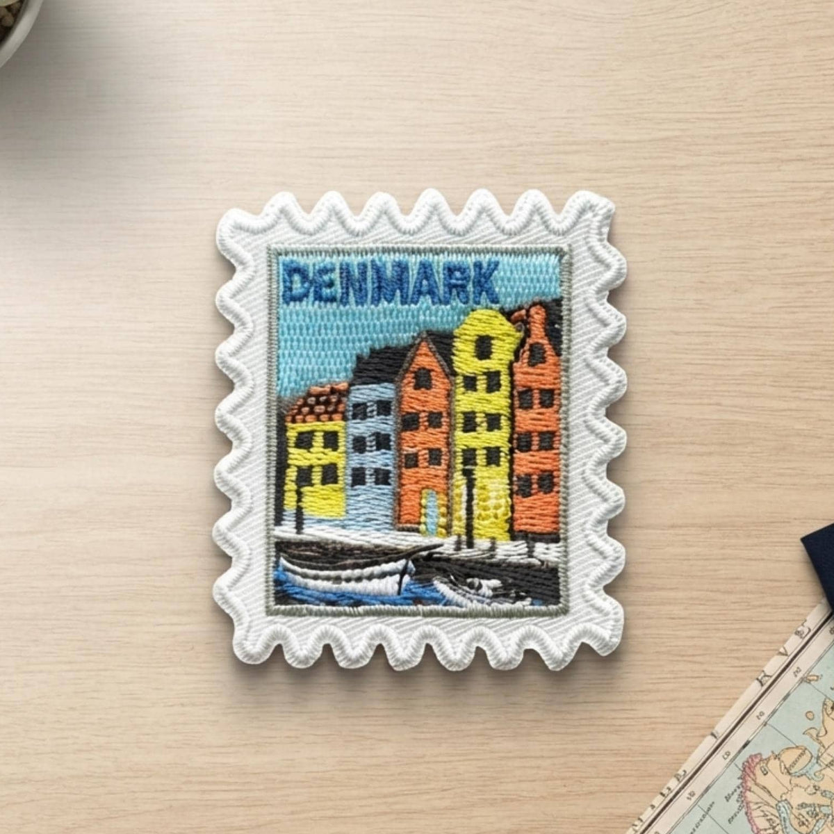 Denmark Europe Patch – 2 X 2 Travel Iron On Souvenir Patches For Travel Gift