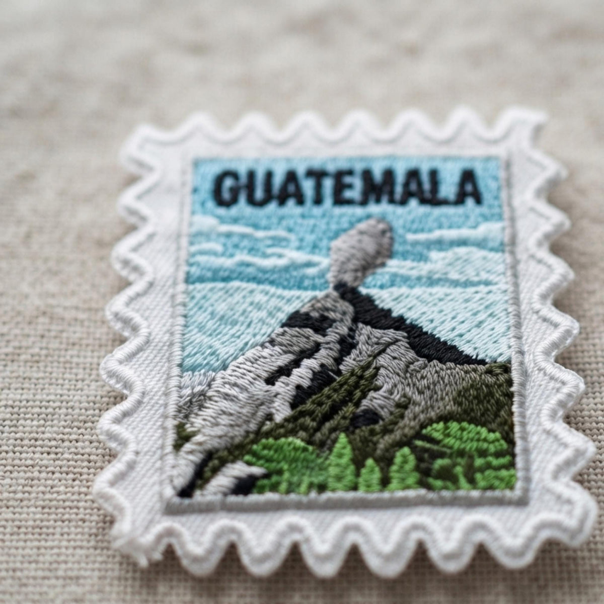 Travel Guatemala Patch – Volcano Souvenir 2 X 2 Iron On Applique