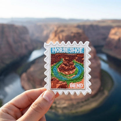 Horsehoe Bend Travel Patch – 2 X 2 Iron On Souvenir National Park Pin Collector