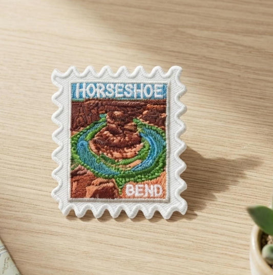 Horsehoe Bend Travel Patch – 2 X 2 Iron On Souvenir National Park Pin Collector