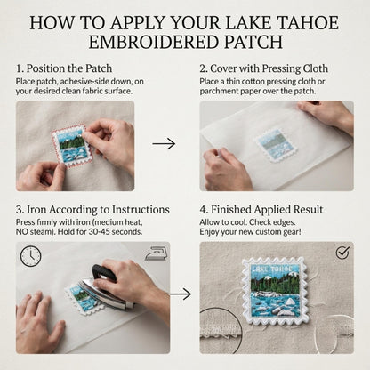 Lake Tahoe Travel Patch – City 2 X 2 Iron On Souvenir Nevada Collector Pin