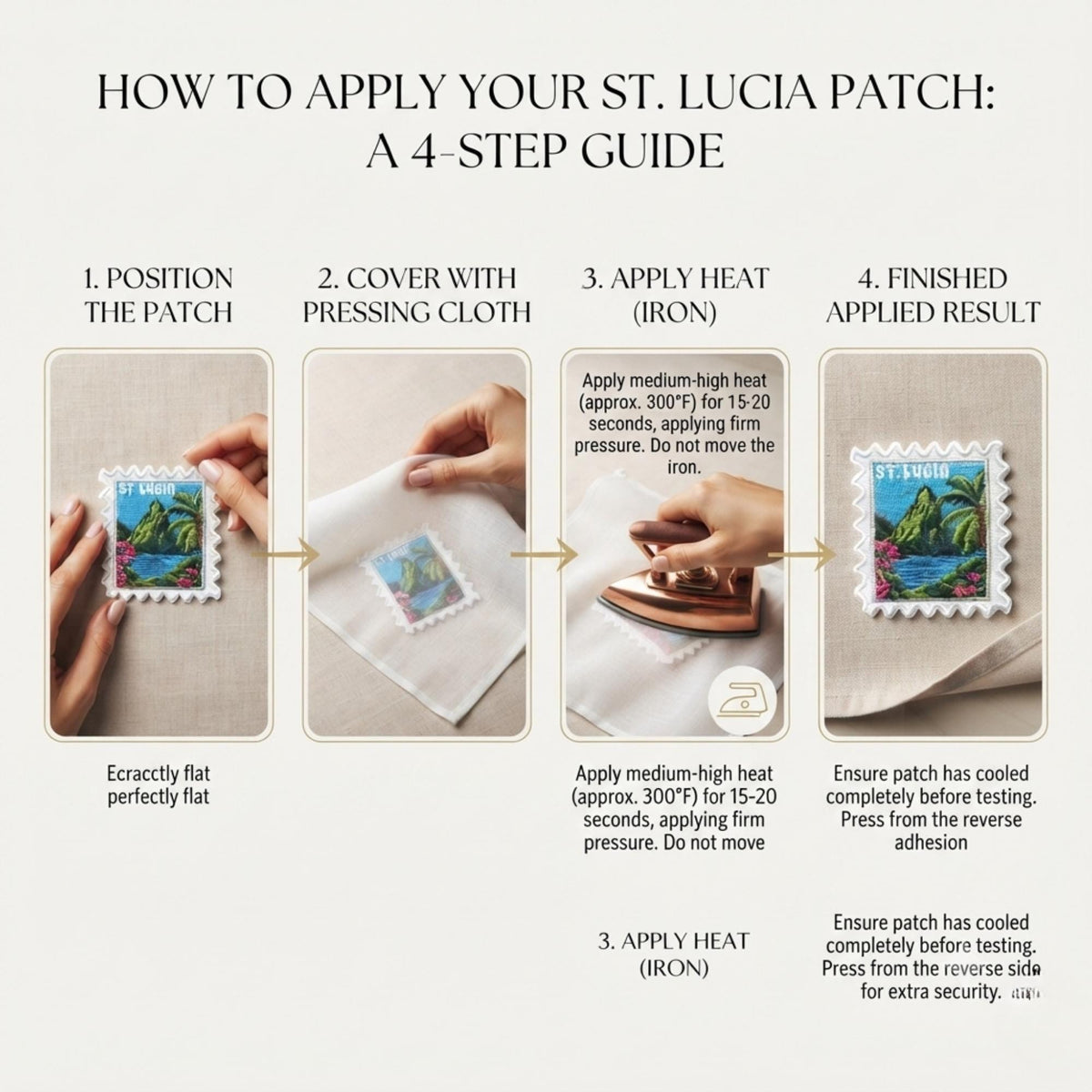 St. Lucia Travel Patch – 2 X 2 Iron On Souvenir Travel Patches Pin Collector