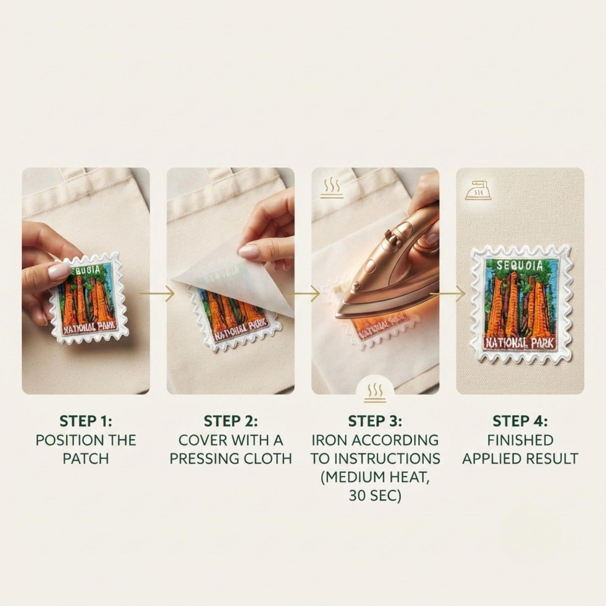 Sequoia National Park Travel Patch – 2 X 2 Iron On Souvenir National Park Pin Collector